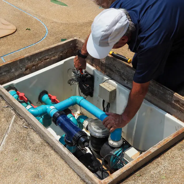 Pool filter installation