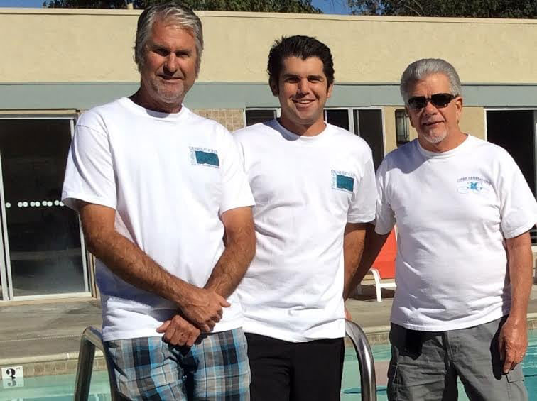 Three generations of pool service